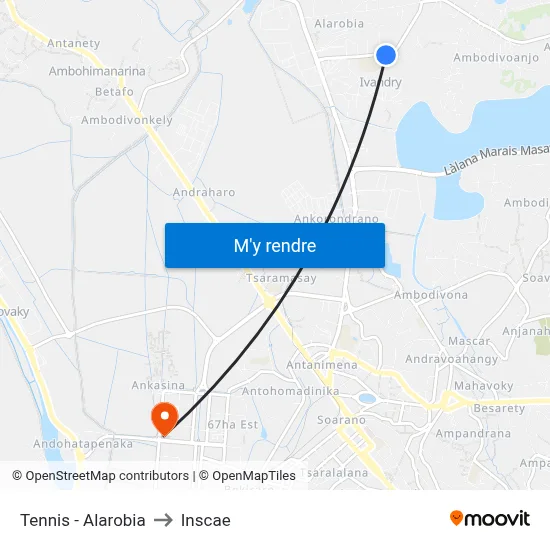 Tennis - Alarobia to Inscae map