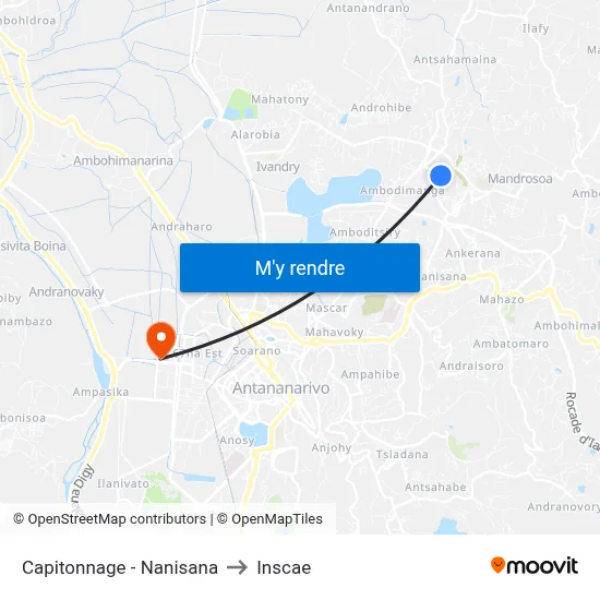 Capitonnage - Nanisana to Inscae map