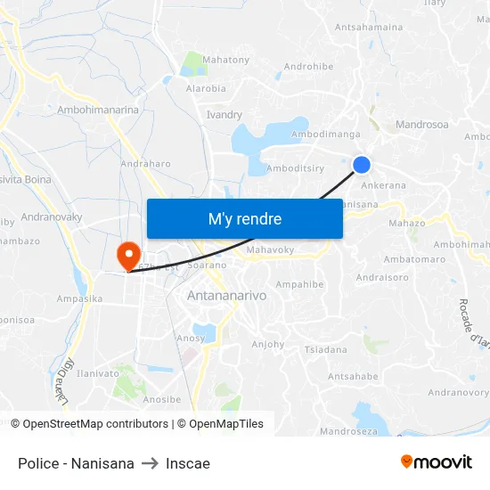 Police - Nanisana to Inscae map