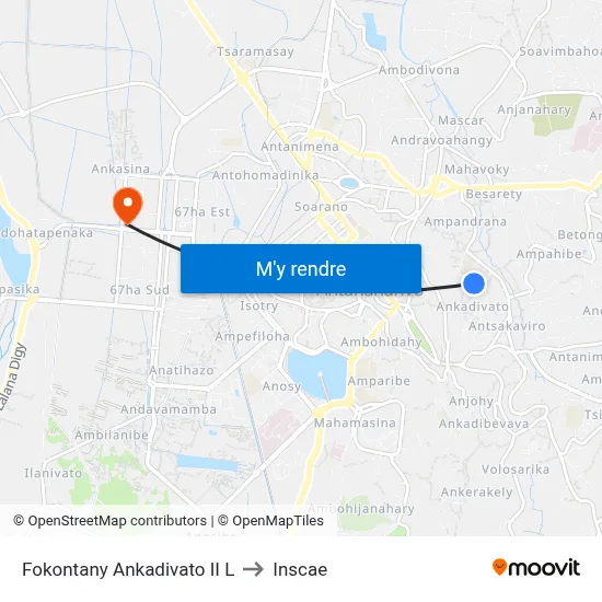 Fokontany Ankadivato II L to Inscae map
