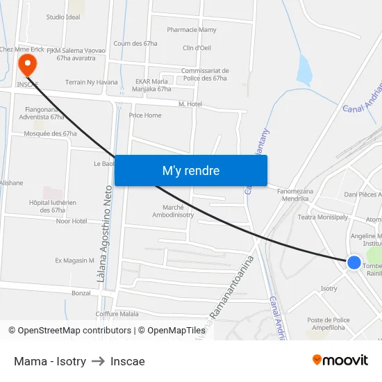 Mama - Isotry to Inscae map