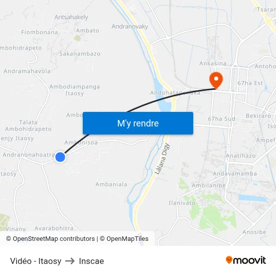 Vidéo - Itaosy to Inscae map