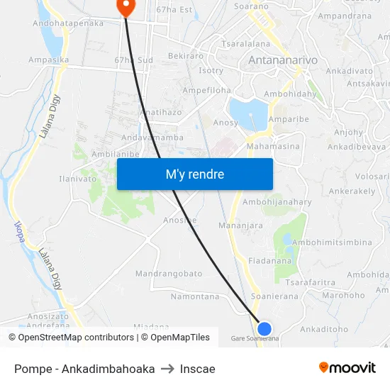 Pompe - Ankadimbahoaka to Inscae map