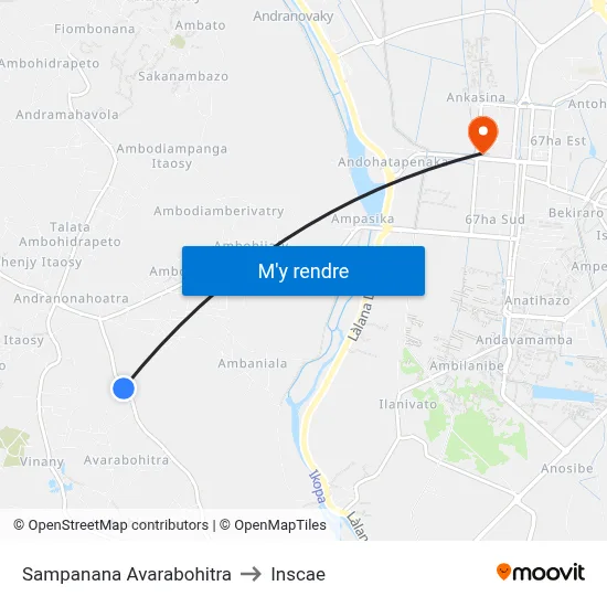 Sampanana Avarabohitra to Inscae map