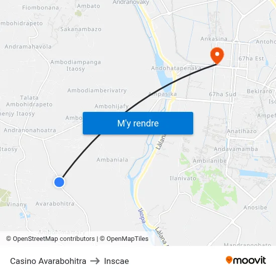 Casino Avarabohitra to Inscae map