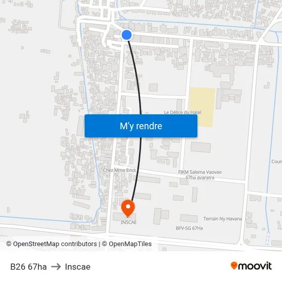 B26 67ha to Inscae map