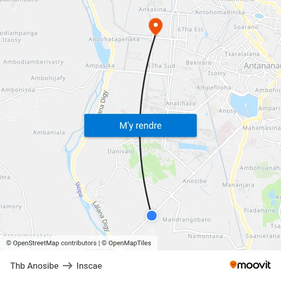 Thb Anosibe to Inscae map