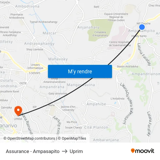 Assurance - Ampasapito to Uprim map
