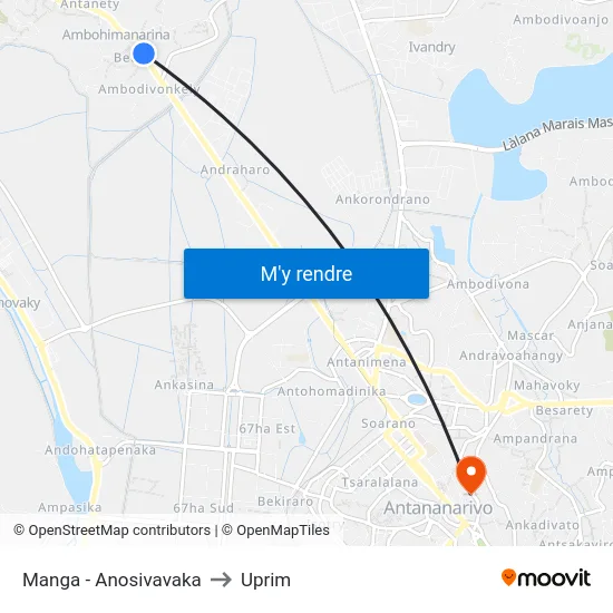 Manga - Anosivavaka to Uprim map