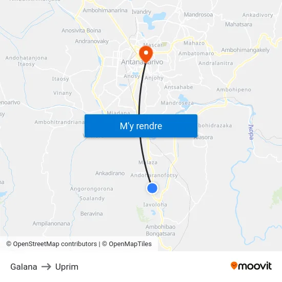 Galana to Uprim map