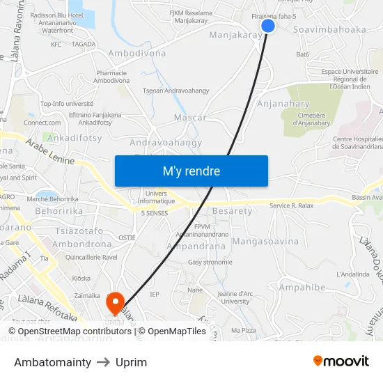 Ambatomainty to Uprim map