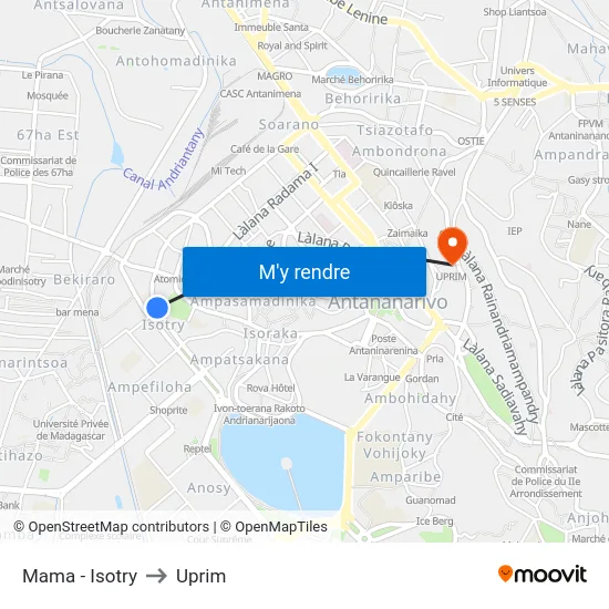 Mama - Isotry to Uprim map