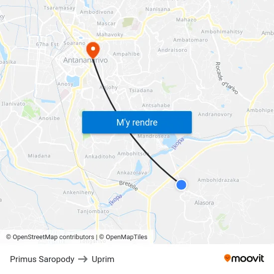 Primus Saropody to Uprim map