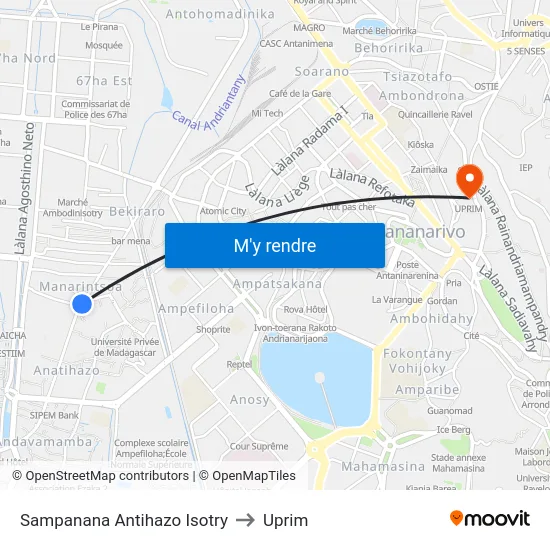 Sampanana Antihazo Isotry to Uprim map