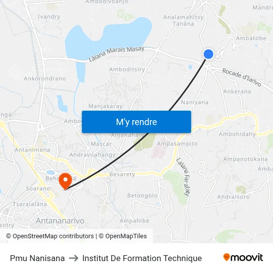 Pmu Nanisana to Institut De Formation Technique map