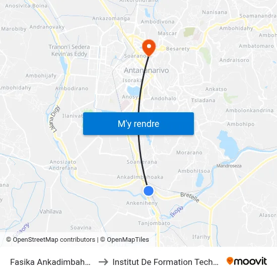 Fasika Ankadimbahoaka to Institut De Formation Technique map