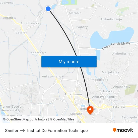 Sanifer to Institut De Formation Technique map
