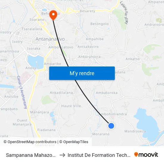 Sampanana Mahazoarivo to Institut De Formation Technique map