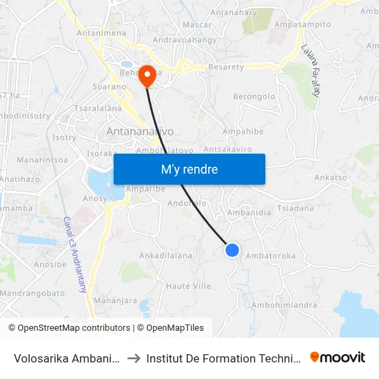 Volosarika Ambanidia to Institut De Formation Technique map