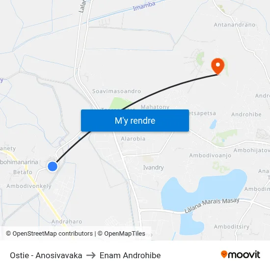 Ostie - Anosivavaka to Enam Androhibe map