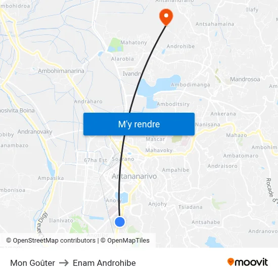 Mon Goûter to Enam Androhibe map