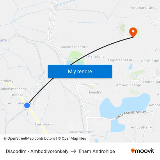 Discodim - Ambodivoronkely to Enam Androhibe map