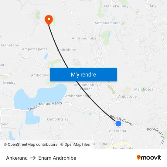 Ankerana to Enam Androhibe map