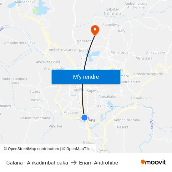 Galana - Ankadimbahoaka to Enam Androhibe map