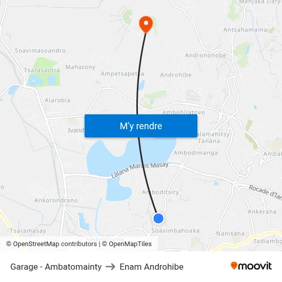 Garage - Ambatomainty to Enam Androhibe map