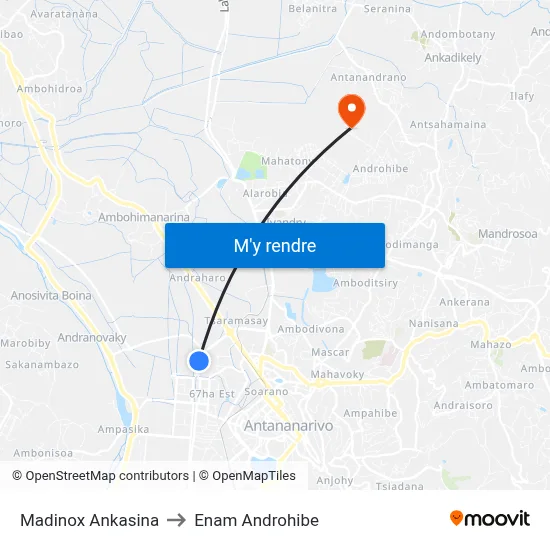 Madinox Ankasina to Enam Androhibe map