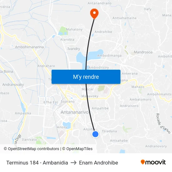 Terminus 184 - Ambanidia to Enam Androhibe map