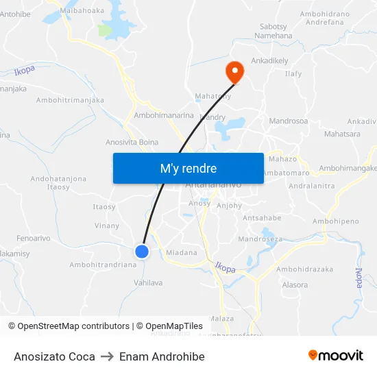Anosizato Coca to Enam Androhibe map