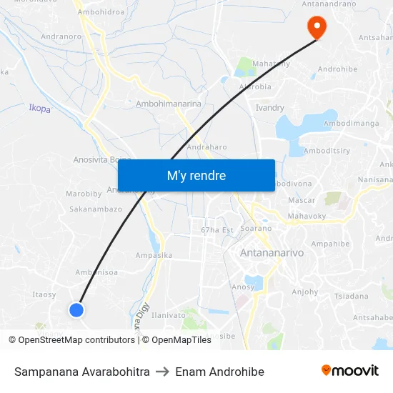 Sampanana Avarabohitra to Enam Androhibe map