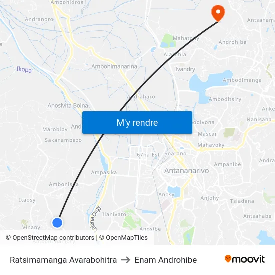 Ratsimamanga Avarabohitra to Enam Androhibe map