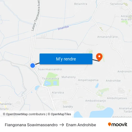 Fiangonana Soavimasoandro to Enam Androhibe map