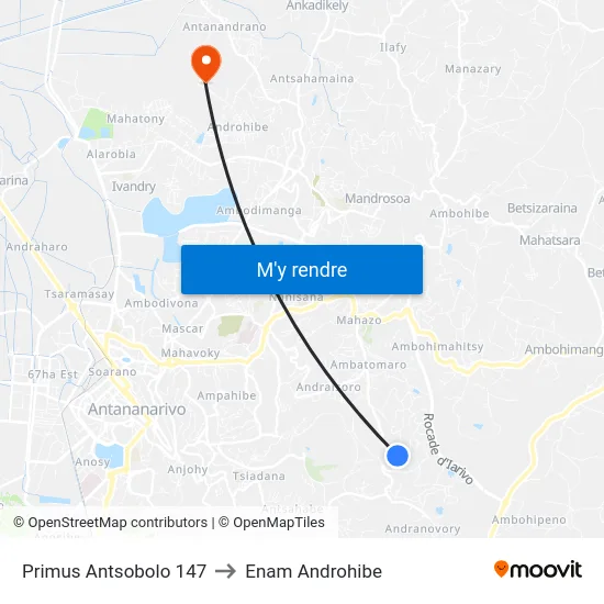 Primus Antsobolo 147 to Enam Androhibe map