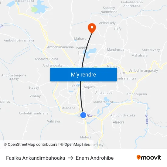 Fasika Ankandimbahoaka to Enam Androhibe map