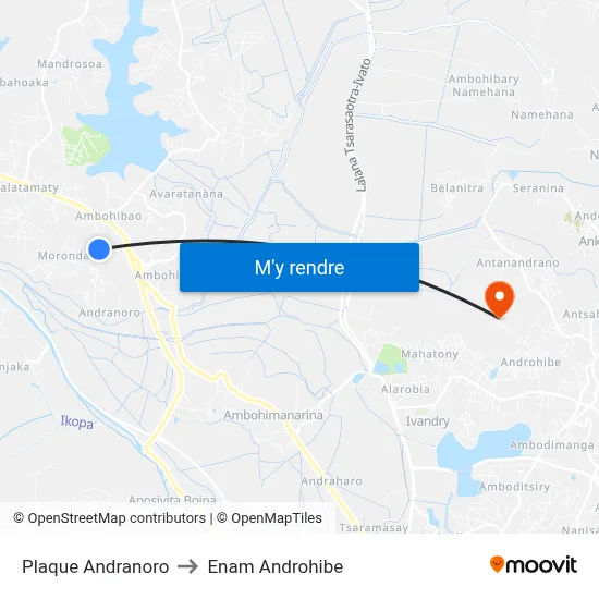 Plaque Andranoro to Enam Androhibe map