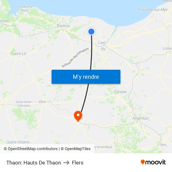 Thaon: Hauts De Thaon to Flers map