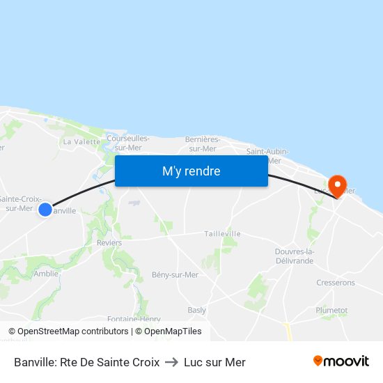 Banville: Rte De Sainte Croix to Luc sur Mer map