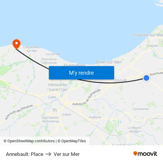 Annebault: Place to Ver sur Mer map