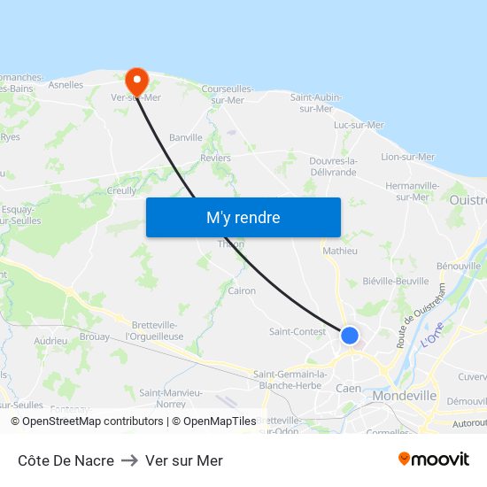 Côte De Nacre to Ver sur Mer map