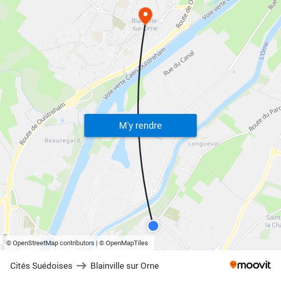 Cités Suédoises to Blainville sur Orne map