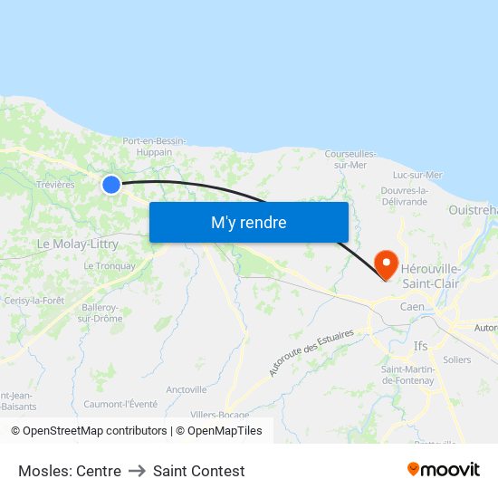Mosles: Centre to Saint Contest map