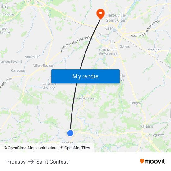 Proussy to Saint Contest map
