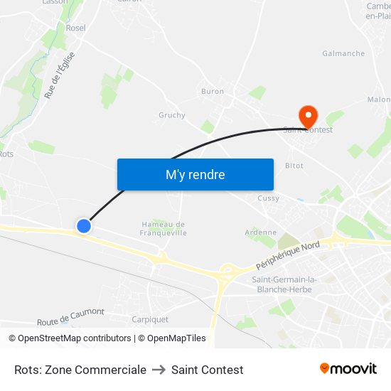 Rots: Zone Commerciale to Saint Contest map