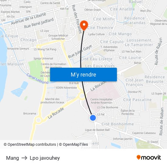 Mang to Lpo javouhey map