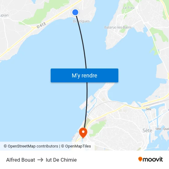Alfred Bouat to Iut De Chimie map