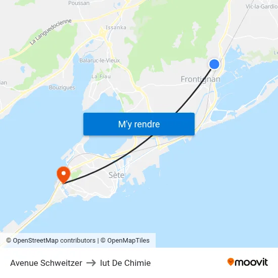 Avenue Schweitzer to Iut De Chimie map