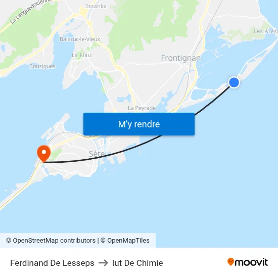 Ferdinand De Lesseps to Iut De Chimie map